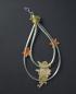 Preview: Spun glass ornament with angel scrap, ~ 1920