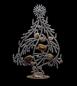 Preview: Bunter glitzernder Christbaum aus Strass Steinen - Gablonz