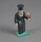 Preview: Grulicher Krippenfigur " Priester mit Eule " (5 cm)