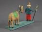 Preview: Grulicher Krippenfigur "Pferd mit Reiter" (5 cm)