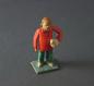 Preview: Grulicher Krippenfigur "Gabenbringer mit Taube" (7 cm)