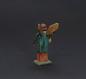 Preview: Grulicher Krippenfigur " Gabenbringer Engel mit Korb Früchten ", (5 cm)