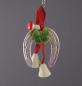 Preview: Cardboard Horseshoe with spun cotton bells, ca. 1920