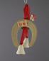 Preview: Cardboard Horseshoe with spun cotton bells, ca. 1920