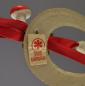 Preview: Cardboard Horseshoe with spun cotton bells, ca. 1920