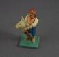 Preview: Grulicher Krippenfigur "Junge mit Steckenpferd" (7 cm)
