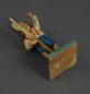 Preview: Grulicher Krippenfigur "Junge mit Steckenpferd" (7 cm)