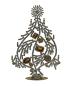 Preview: Bunter glitzernder Christbaum aus Strass Steinen - Gablonz