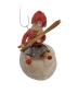 Preview: Heubach Spun Cotton Girl with Ski on snow ball, ca. 1900