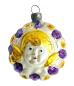 Preview: Glasornament abgeflachte Kugel mit Engel um 1930