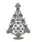 Preview: Bunter glitzernder Christbaum aus Strass Steinen - Gablonz, 29 cm