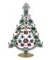 Preview: Bunter glitzernder Christbaum aus Strass Steinen - Gablonz, 29 cm
