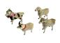 Preview: 4 German putz wooly sheep, ~ 1930