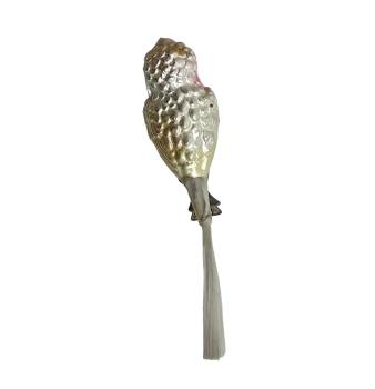 Antique Owl on clip, lauscha around 1910