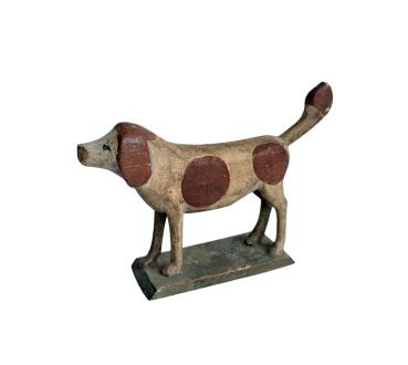 Antique Grulich nativity figure, dog around 1900