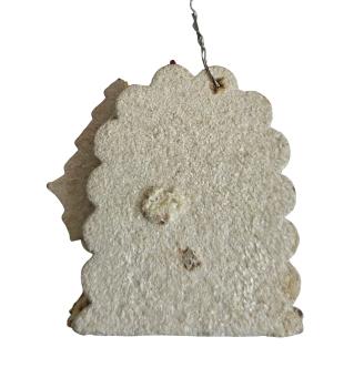 Preview: Cardboard ornament with a bird around 1930