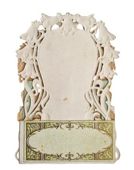 Preview: Klappkarte 3D / Kulissenkarte mit Engel um 1900/1910