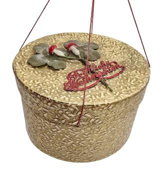 Antiker Candy Container, Box für den Christbaum um 1920