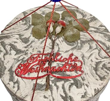 Preview: Antiker Candy Container, Box für den Christbaum um 1920