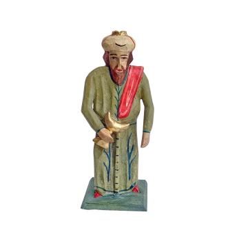 Grulich nativity figure - "Holy King Balthasar"  (10 cm)