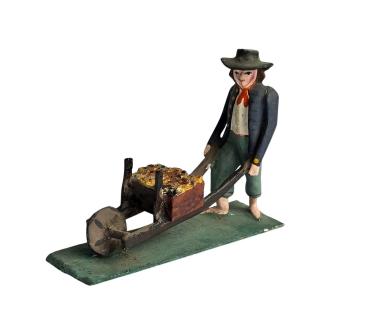 Grulich nativity figure  " Man with Fruits " ca. 1900