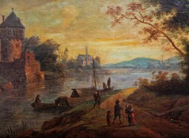Preview: Rheinlandschaft / Flußlandschaft, 18. Jahrhundert
