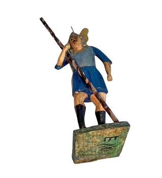 Antique grulich crib figurine, Roman Soldier, around 1900 (10 cm)