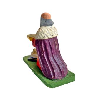 Preview: Grulicher Krippenfigur, König Melchior um 1920  (7 cm)