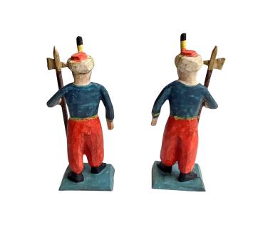 Preview: 2 Orientalische Torwächter (7 cm)