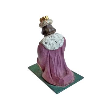 Preview: Antike Grulicher Krippenfigur / Hl. König Melchior um 1920 (10 cm)