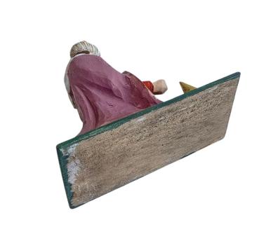 Preview: Antike Grulicher Krippenfigur / Hl. König Melchior um 1920 (10 cm)