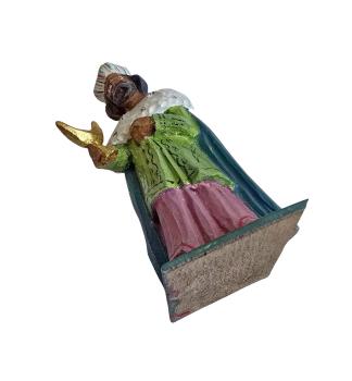 Preview: Grulicher Krippenfigur König " Balthasar " um 1920  (10 cm)