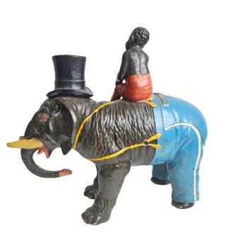 Preview: Zirkus Elefant mit Treiber, 19. Jahrhundert