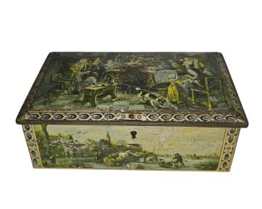 Preview: Antique tin box / Christmas motif