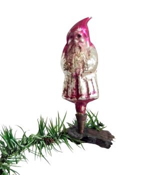 Preview: Lauscha Nikolaus / Santa auf Zwicker um 1910