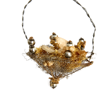 Preview: Sebnitz Ornament, Bird in the nest, ca. 1880/1900