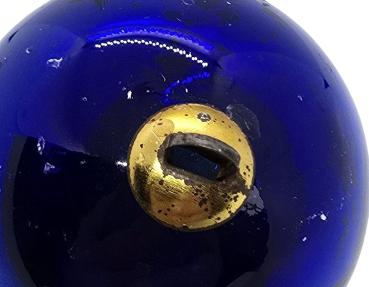 Cobalt blue Biedermeier Kugel, ~ 1880/1900