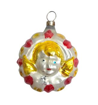Preview: Kugel with angel (on both sides) around 1930