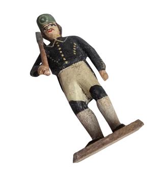 Grulicher Bergmann mit Axt , um 1900  (7 cm)