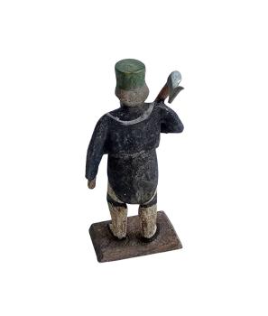 Grulicher Bergmann mit Axt , um 1900  (7 cm)