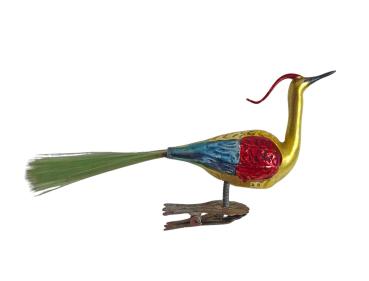 Peacock / Bird on clip, ~ 1930