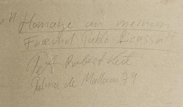 Preview: Peter Robert Keil (geb. 1942, Homage an meinen Freund Pablo Picasso, dat. 79
