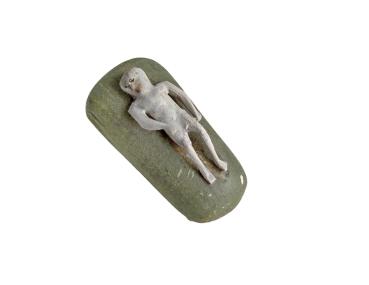 Preview: Grulich crib figurine, bed with baby jesus, 19th century