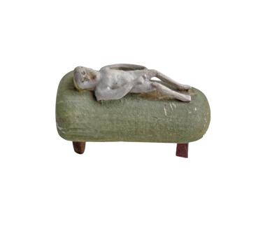 Preview: Grulich crib figurine, bed with baby jesus, 19th century