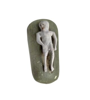 Grulich crib figurine, bed with baby jesus, 19th century