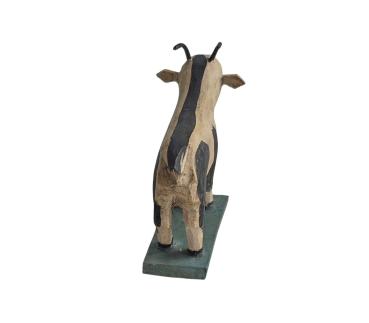 Grulich crib figurine, Goat, hand carved wood