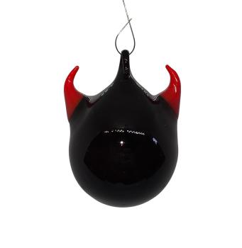 Kopf Teufel / Krampus, Glas, 2. Hälfte 20. Jahrhundert