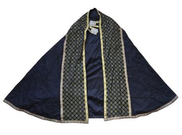Black Pluviale, cope, vestment, ~ 1900
