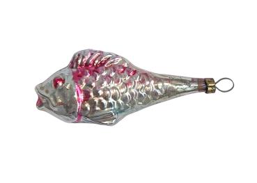 Glasornament Fisch / Karpfen, ~ 1930