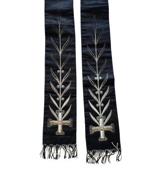 Antique black stole for Vestment, Casuble